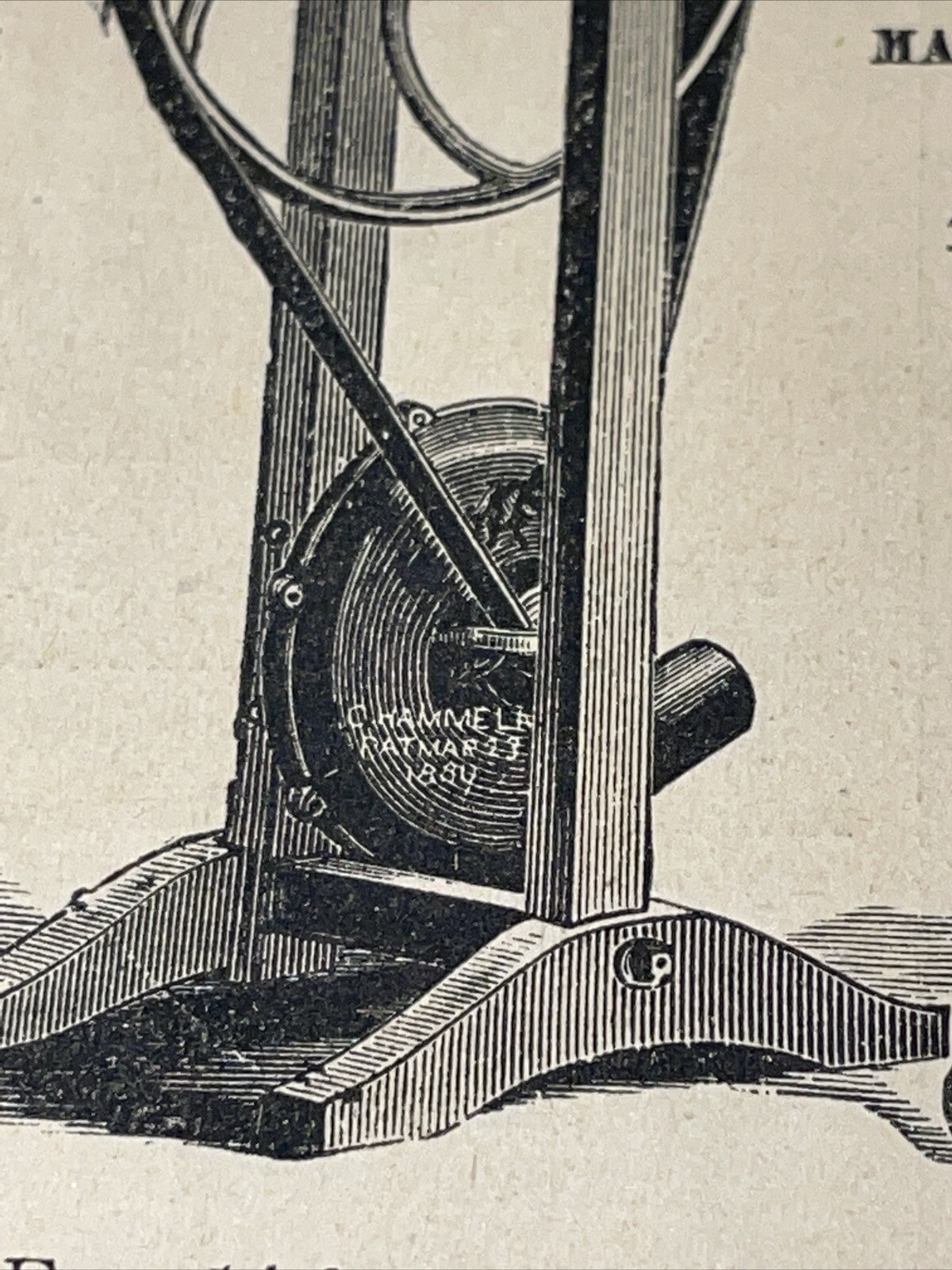 1891 Baldwin – Blacksmith Buffalo Hand Blower – Farm Advertising – New Orleans