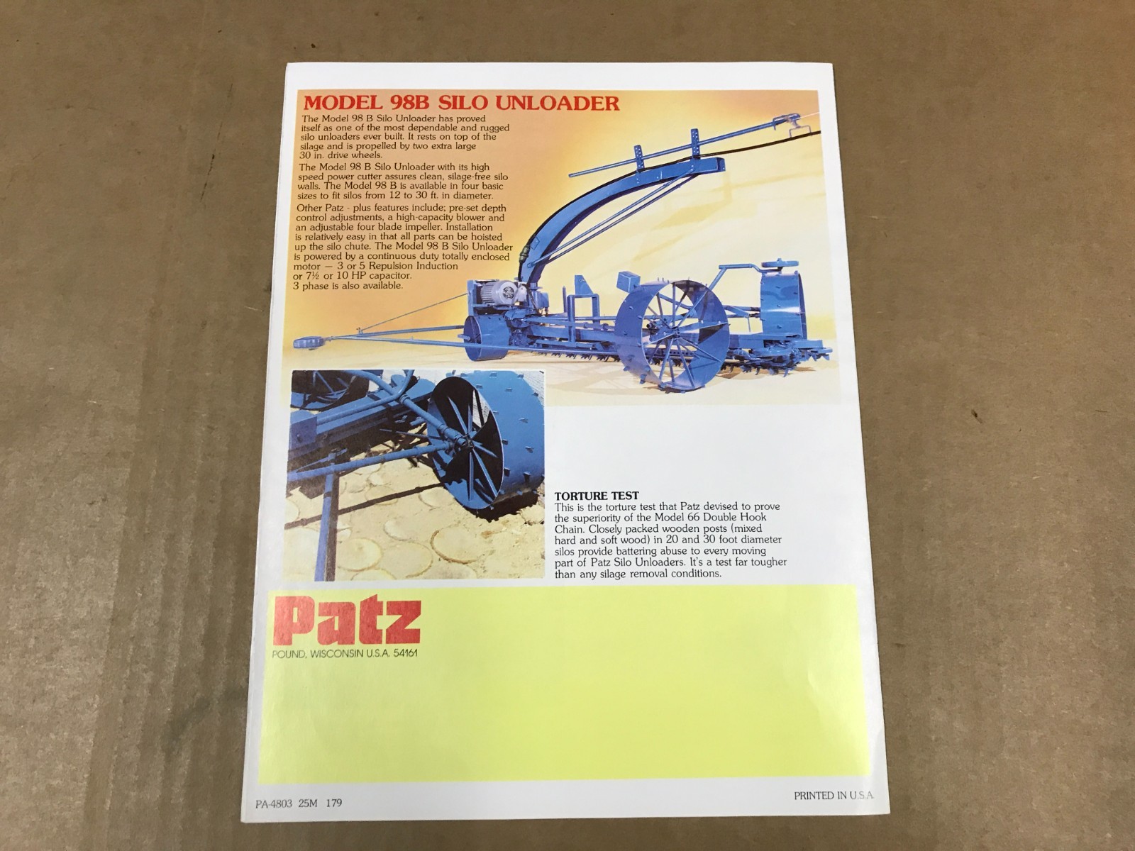Vintage Patz Silo Unloaders – New Product News