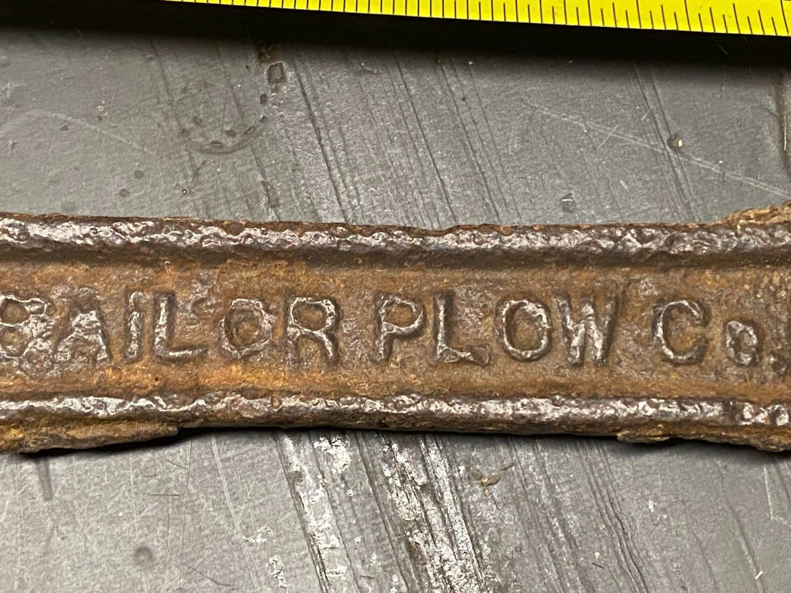 BAILOR PLOW Co. Vintage Cultivator Wrench #C49 BAILOR PLOW Atchison Kansas FARM