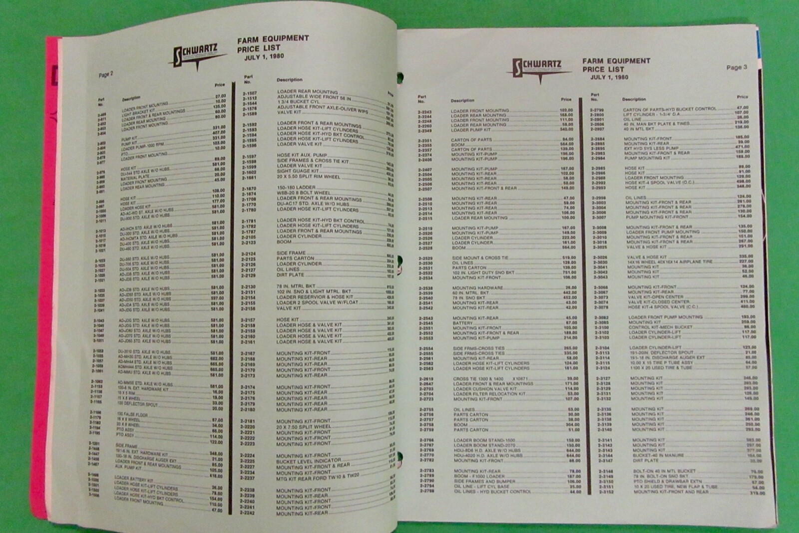 Daugherty Equipment Mini Catalog (1980) Warren, Indiana