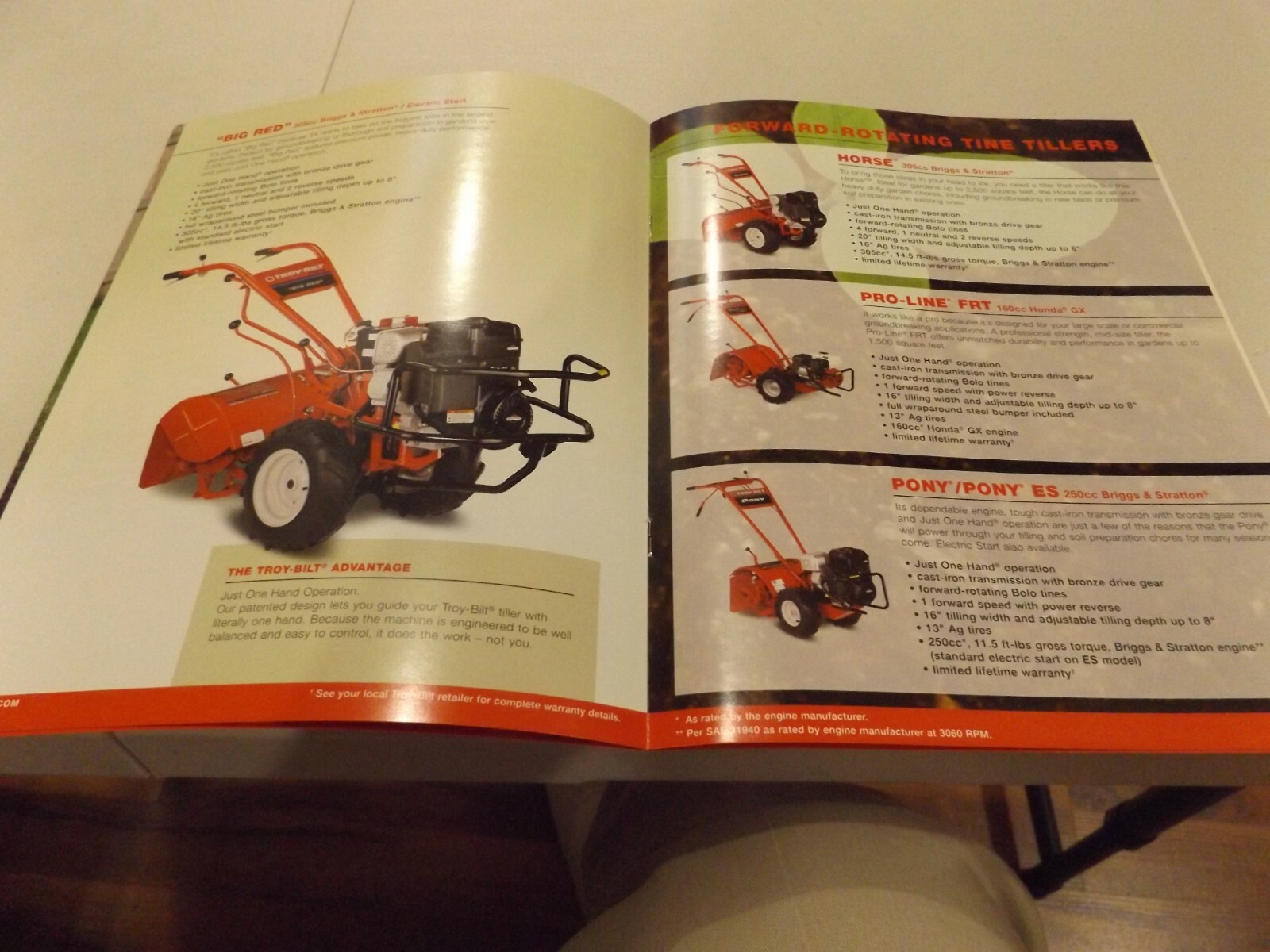 TROY-BILT TILLERS, CULTIVATORS, AND EDGERS, LIT. # 773-04004 02/10 2010