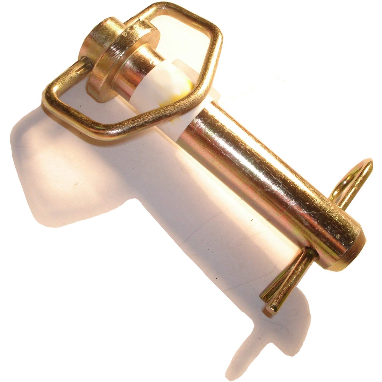 Steel Hitch Pin With Swivel Handle 1X4 1/4 Inch Yellow Tint Fastener