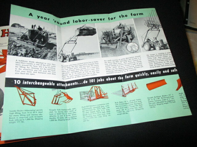 New Idea Portable Elevator & Horn Hydraulic Loaders Brochures