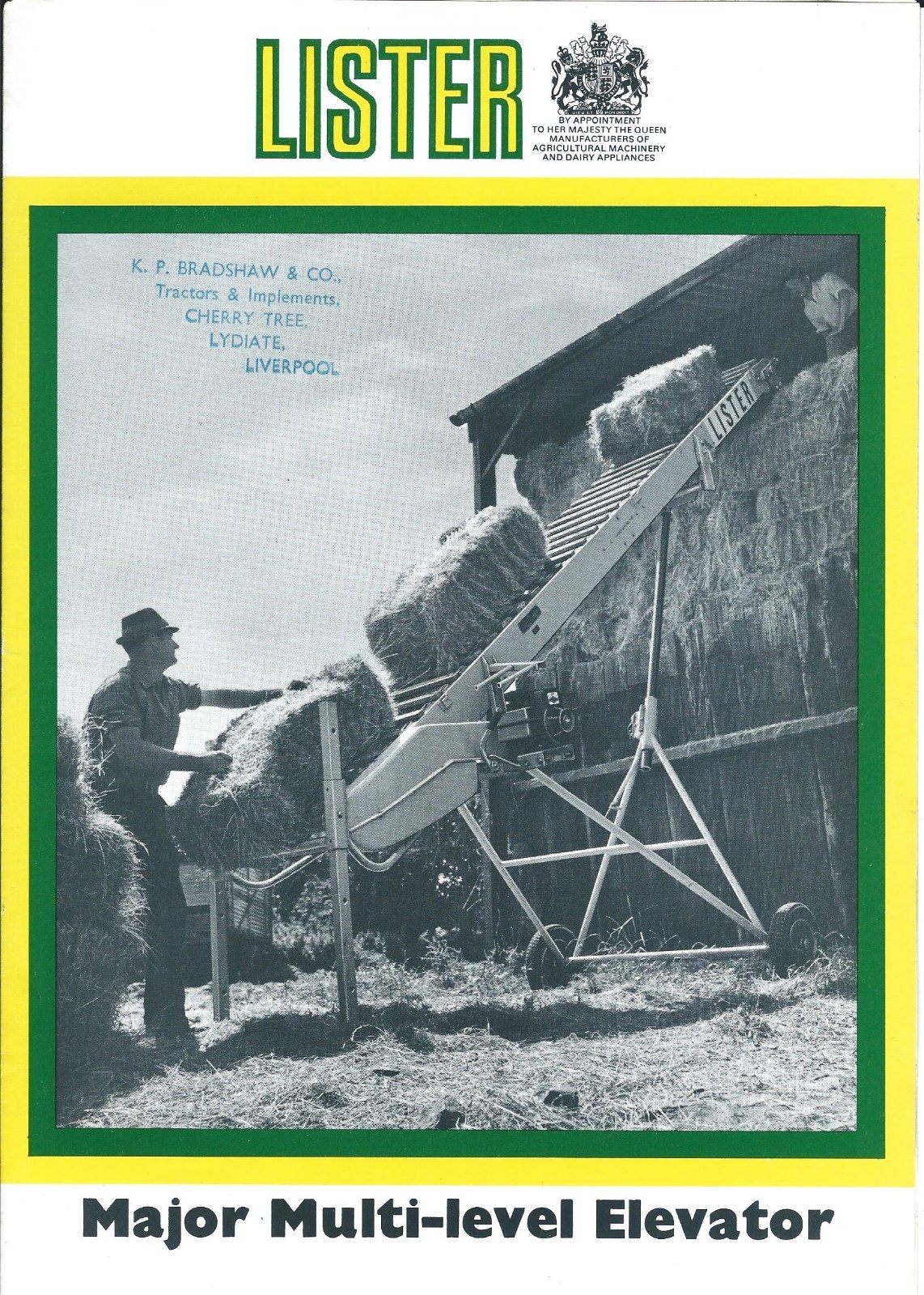 Farm Equipment Brochure – Lister – Major Multi-Level Elevator – c1971 (F5660)