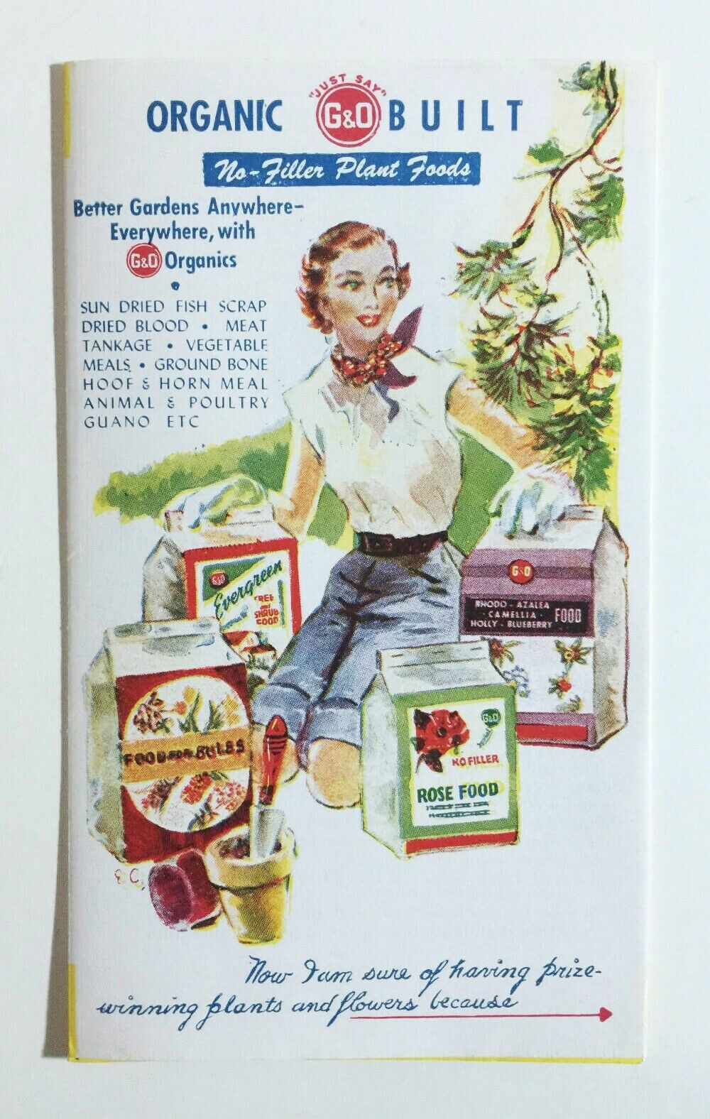 Goulard Olena Organic Plant Foods Fertilizers NJ Gardening Advertising Brochure