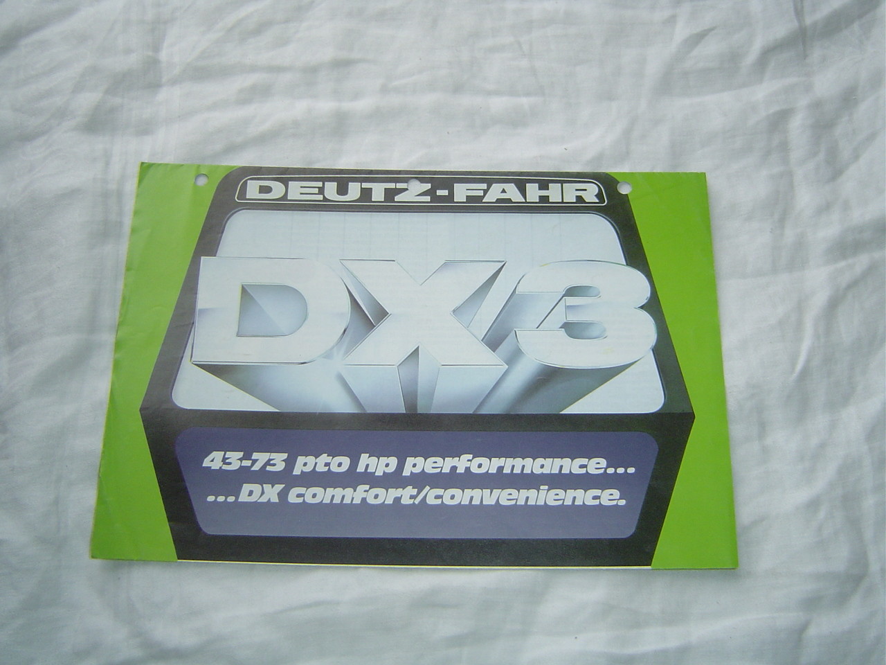 Deutz-Fahr DX3 tractor brochure