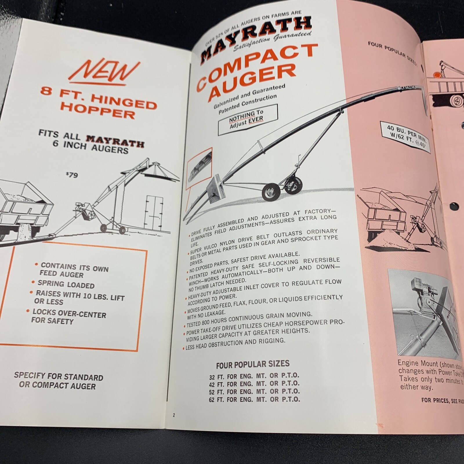 Original 1966 Mayrath Company Farm Equipment Brochure-16 Pages-Compton IL