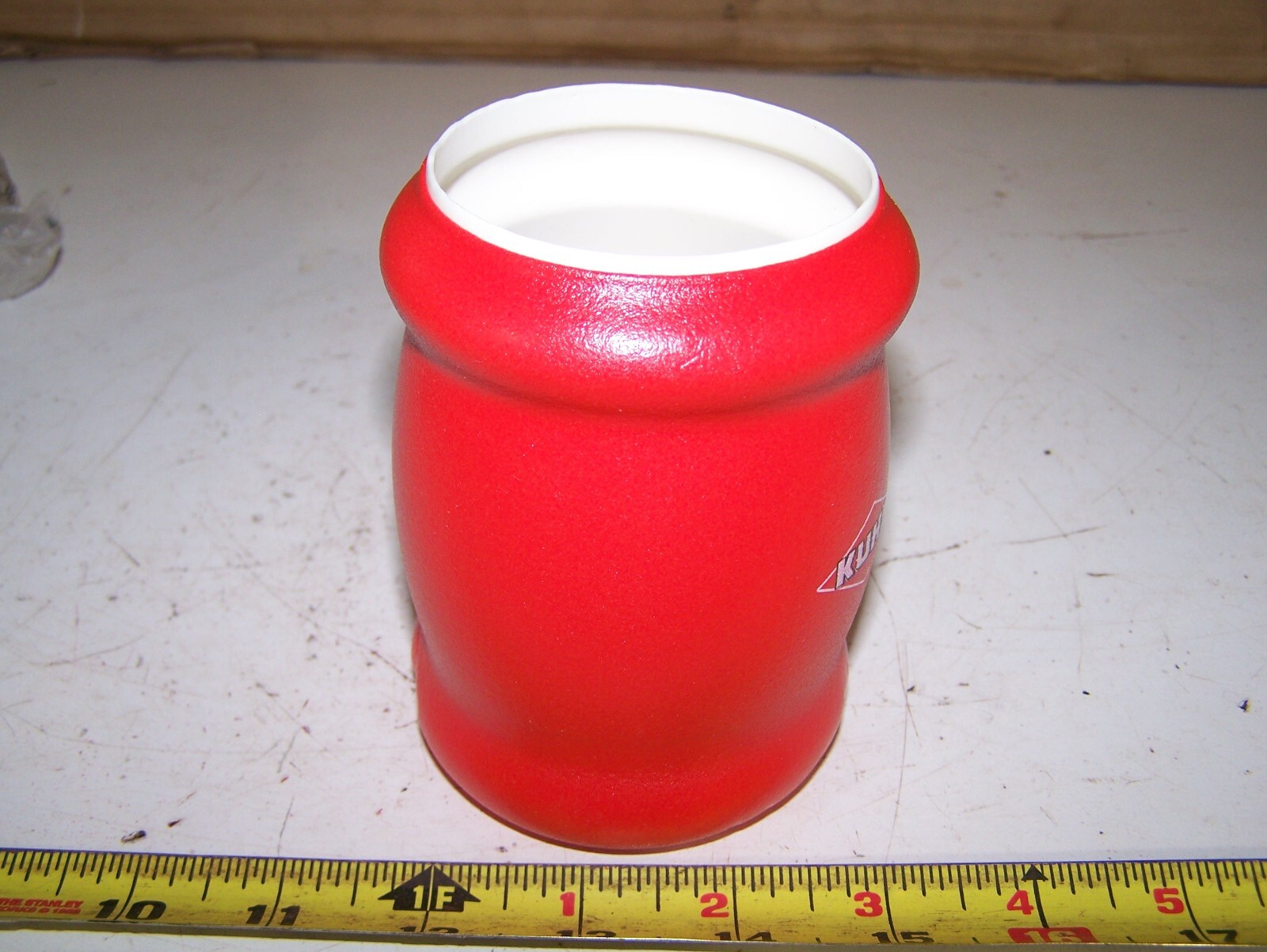 KUHN KNIGHT Foam Can Coozie Farm Advertising Spreader Mixer Tillage Plow NOS