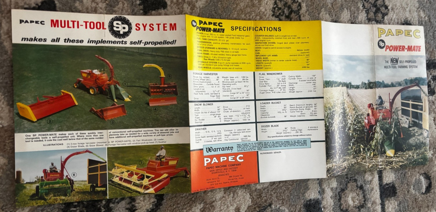 PAPEC Power-Mate Self Propelled Multi-Tool Farming System Brochure DCPA26
