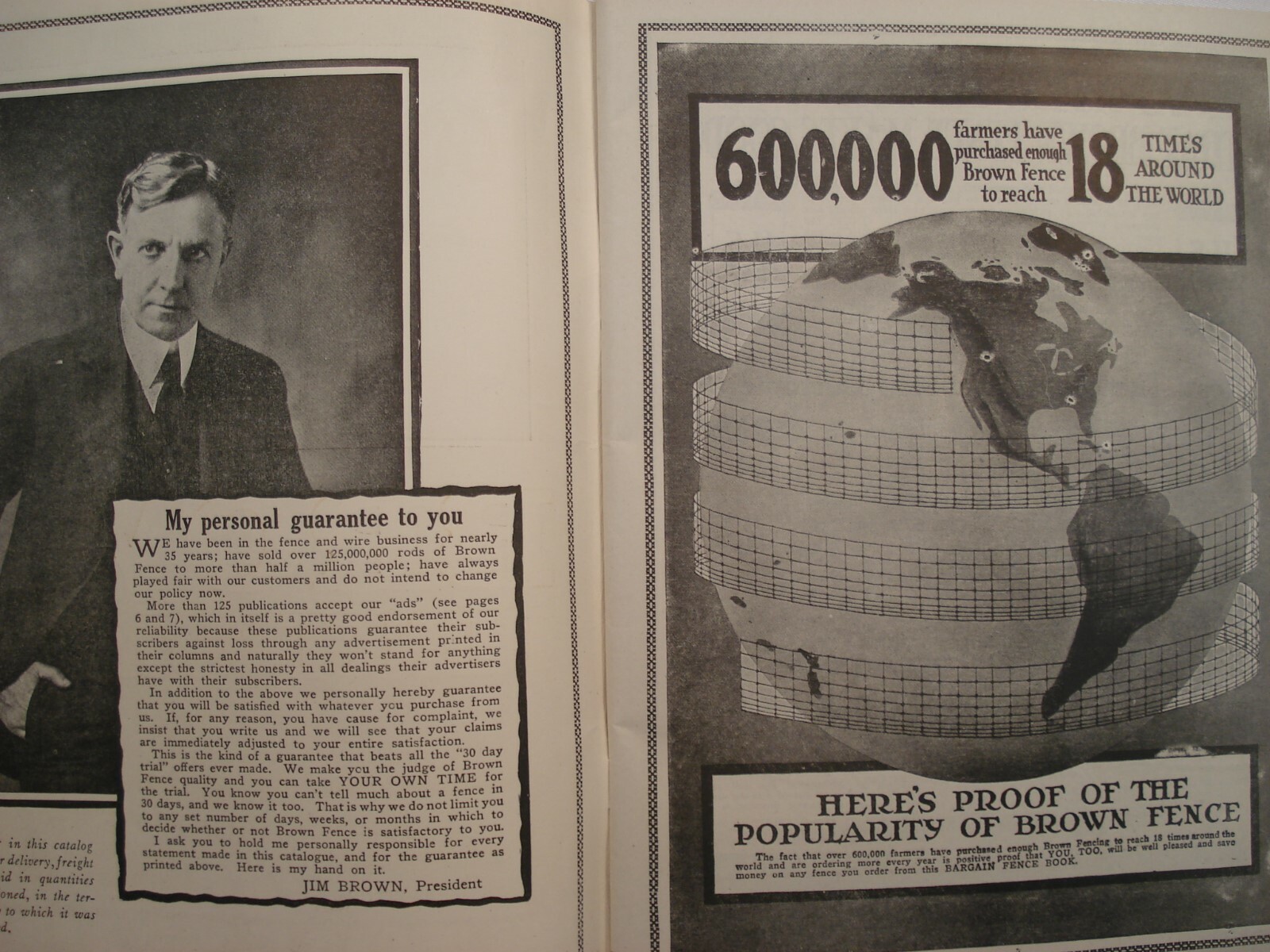 CATALOG BROWN FENCE & GATES DECEMBER 1919 CLEVELAND OHIO