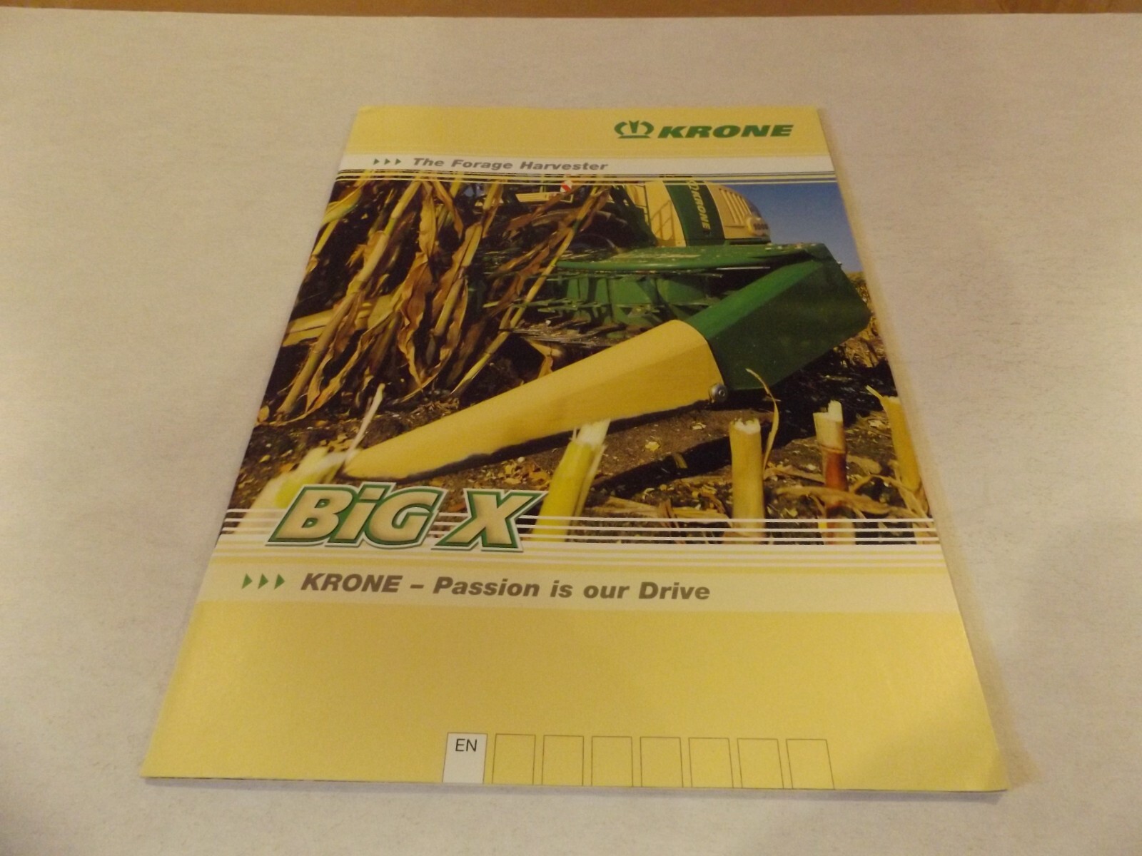 KRONE BIG-X THE FORAGE HARVESTER. LITERATURE # BIG X (EN) 02/08 080421