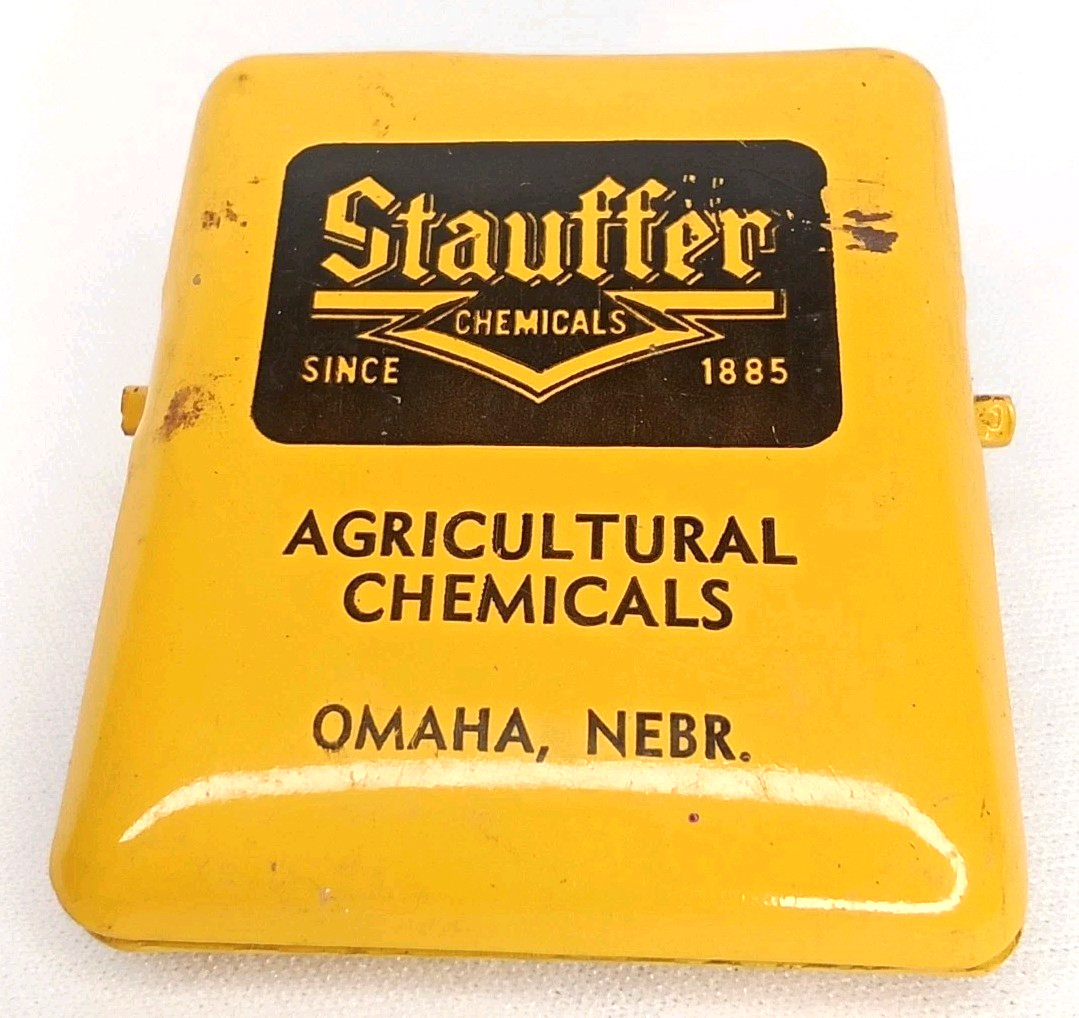 Vintage 1960s Agricultural Advertising Clip Stauffer Chemicals Omaha Nebraska