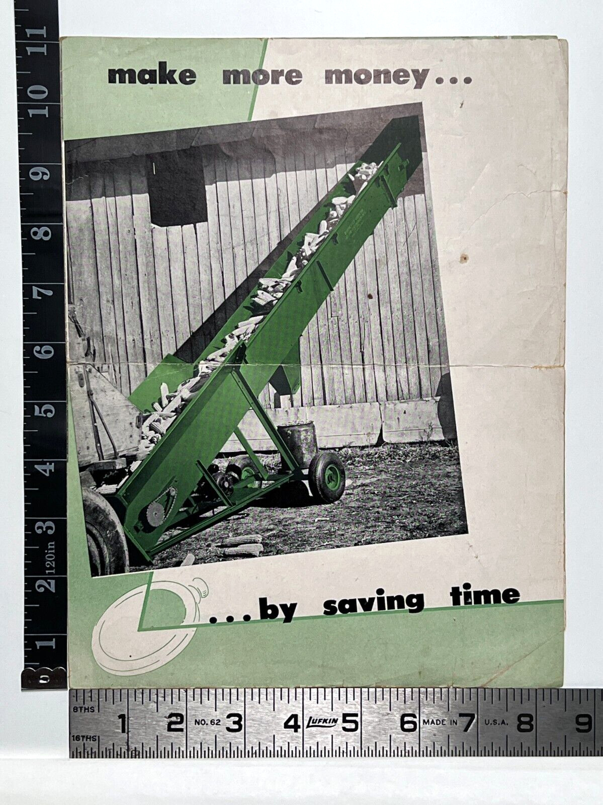 Vintage Elton and Disinger Winchester Farm Equipment Co. Folded Paper Brochure