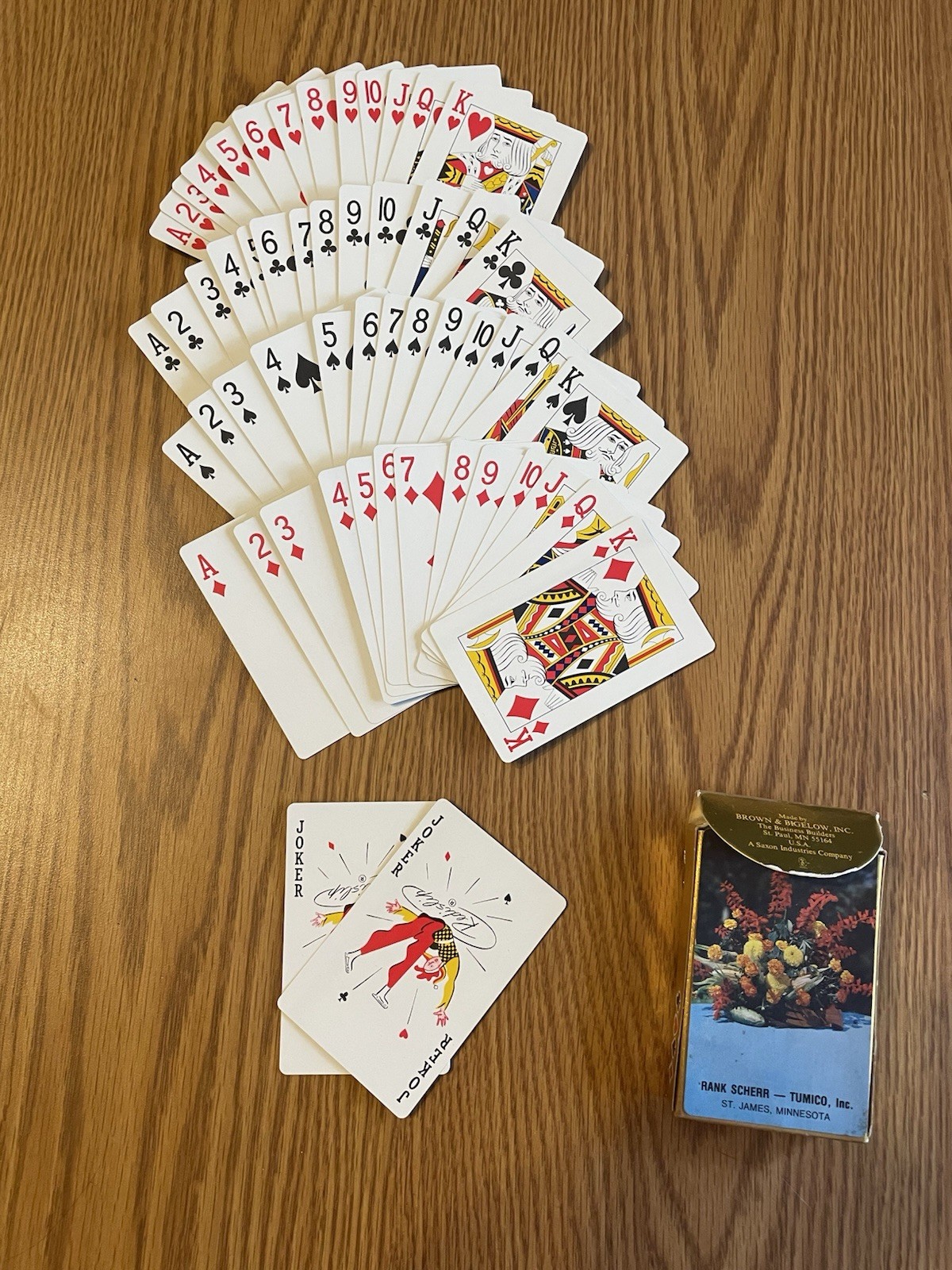 Rank Scheer Tumico Inc Playing Cards – St. James, Minnesota Original Box used