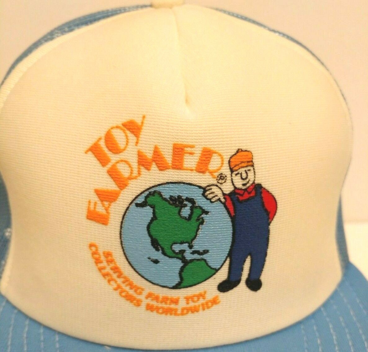 Toy Farmer Collector Vintage Trucker Hat Adjustable Snap Back Made In USA
