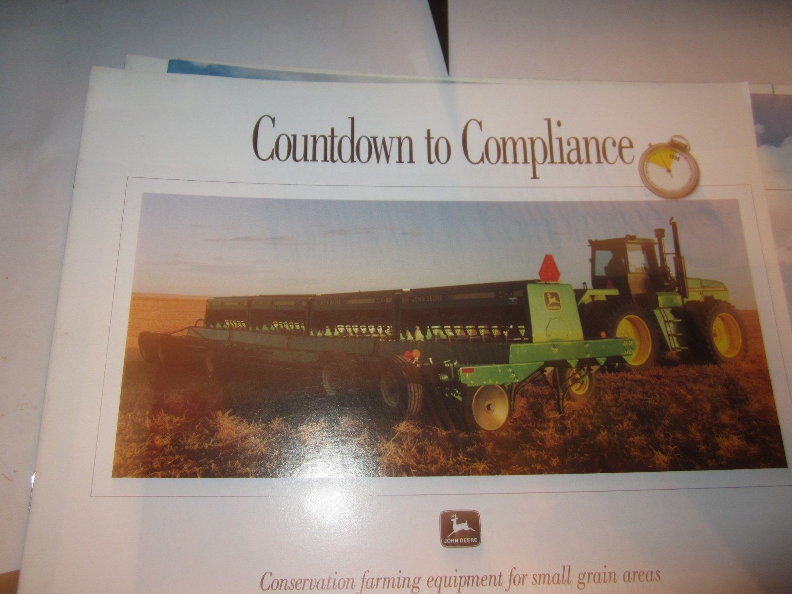 John Deere Countdown to Compliance For 1993 Dealer Brochure NOS 19 PAGES