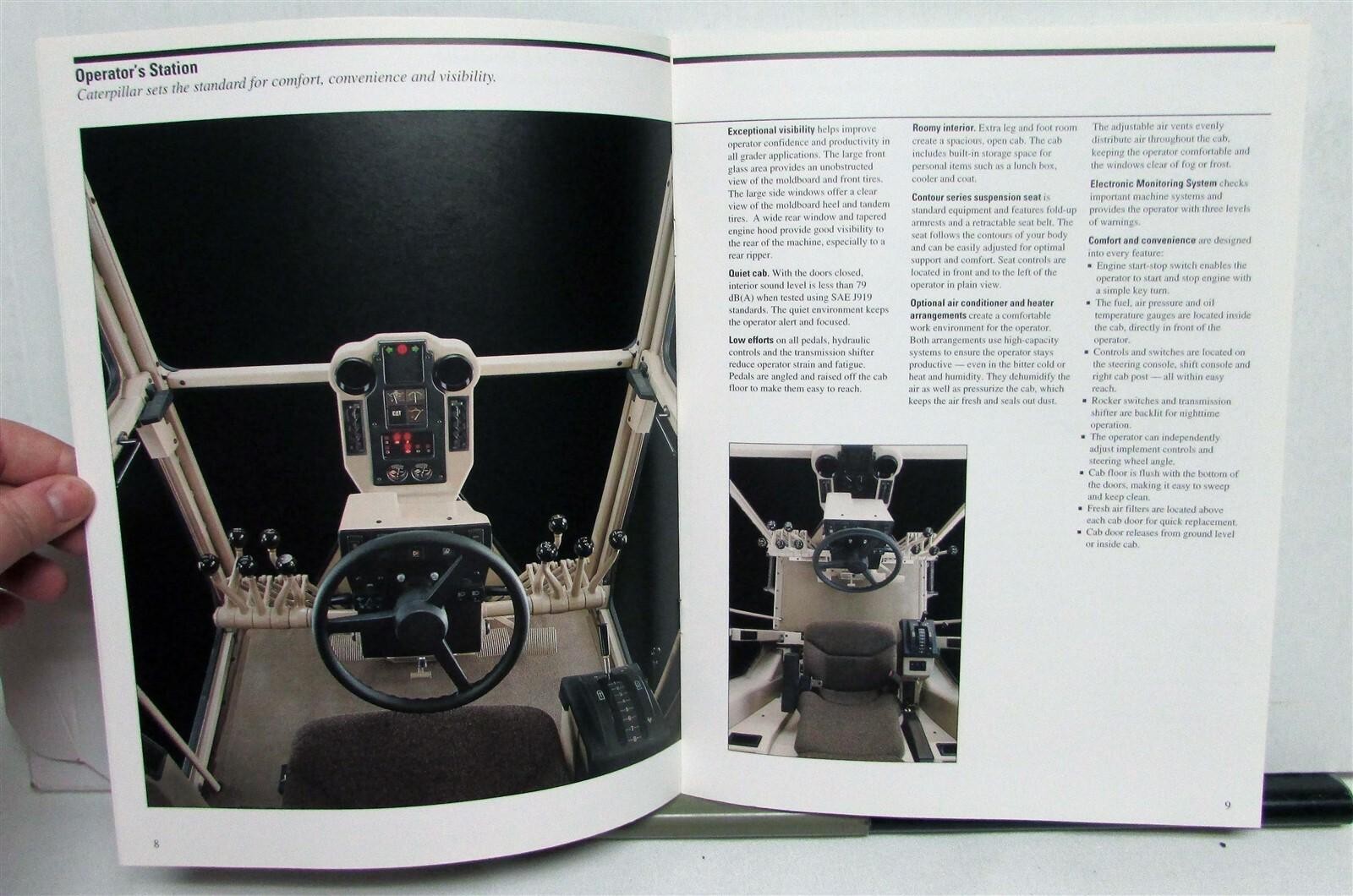 1995 Caterpillar 14H Road Motor Grader Specifications Construction Sale Brochure