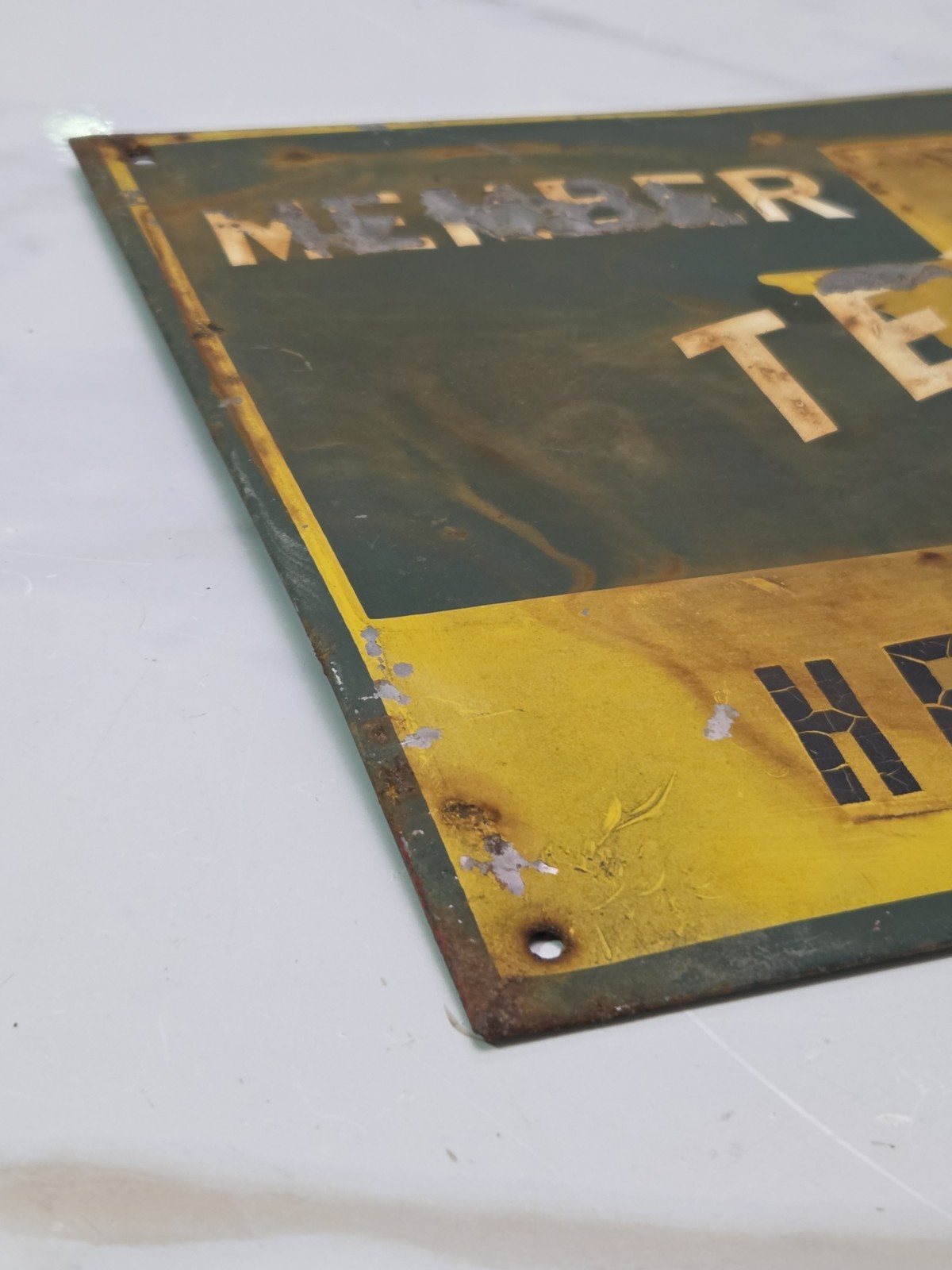 VINTAGE TEXAS FARM BUREAU SIGN Scioto Sign co farm and ranch collectible