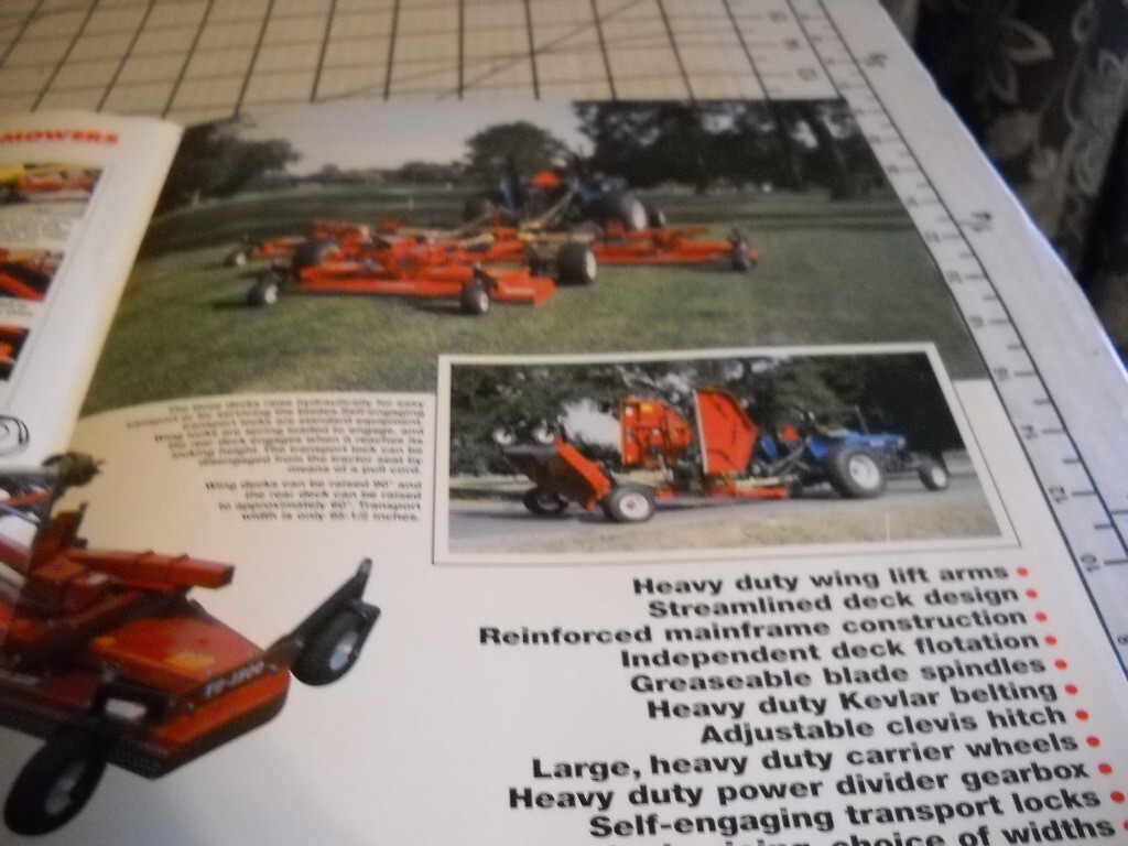 Original OEM OE Bush Hog Tri-Deck Finishing Mowers Sales Brochure