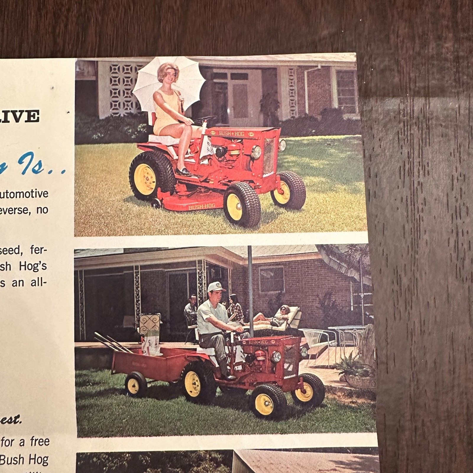 1967 Bush Hog Little Giants Tractor Brochure & Sales Letter | VTG Farm Ephemera