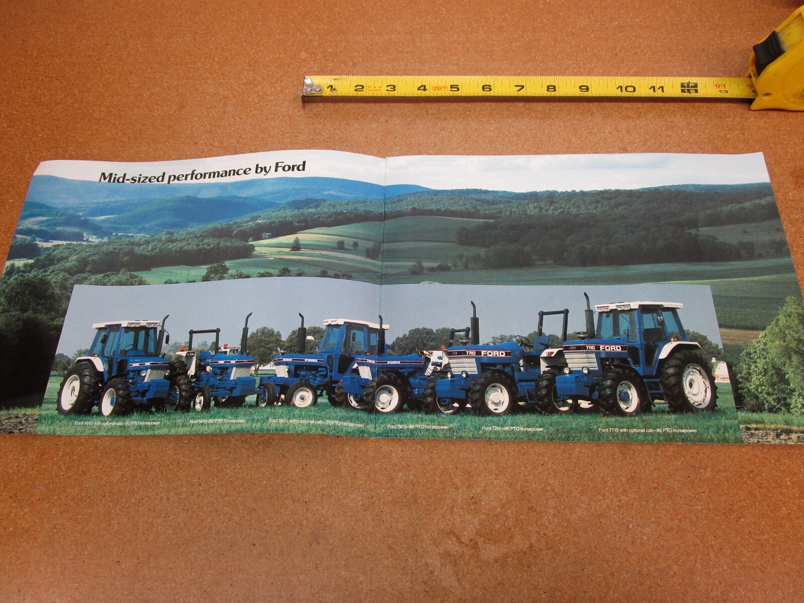 1986 ? Ford Tractor 7710 7610 6610 5610 catalog sales brochure 24pg ORIGINAL