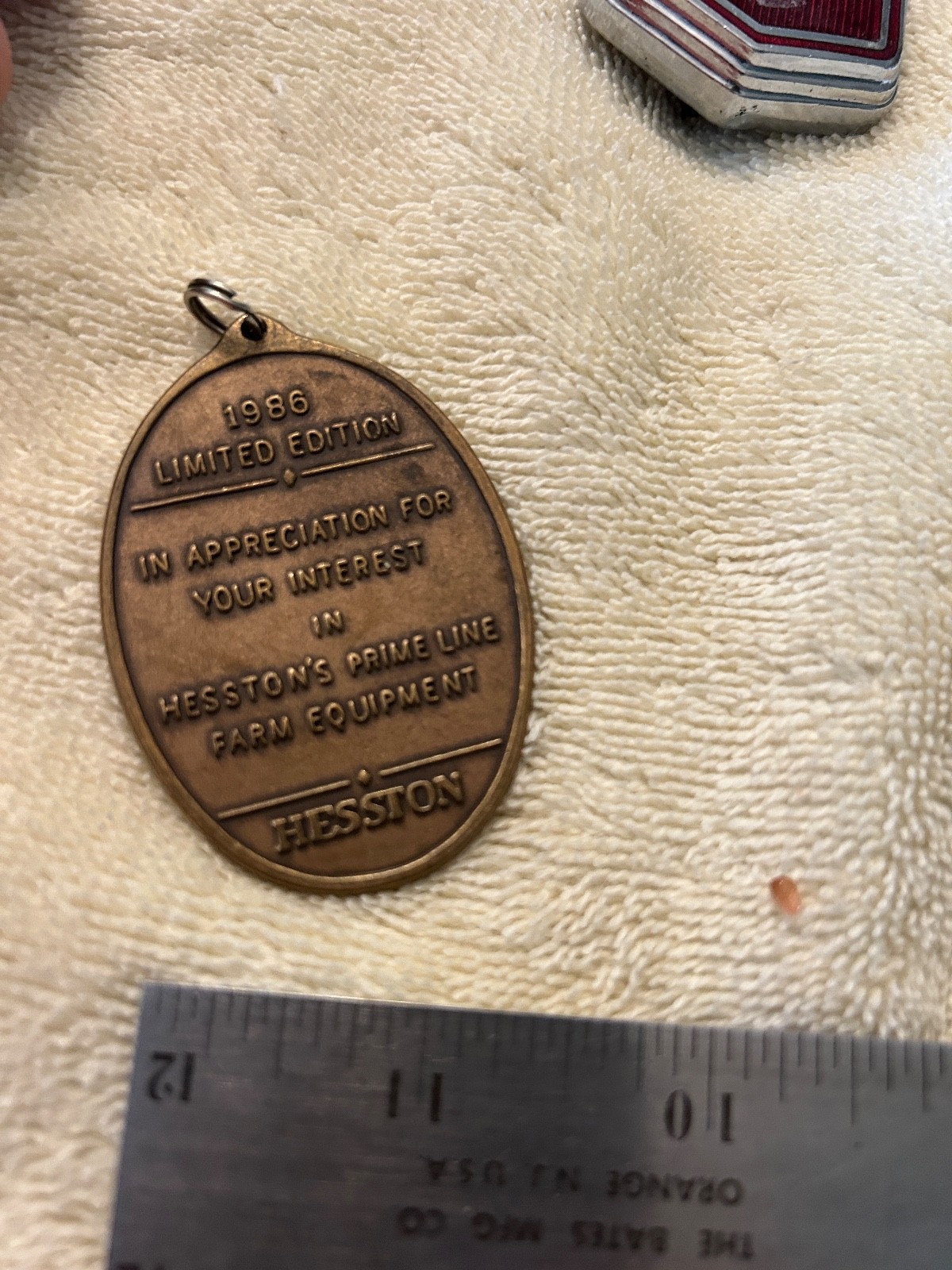 Hesston Key Chain Prime Line 1986 Limited Edition Baler Keychain