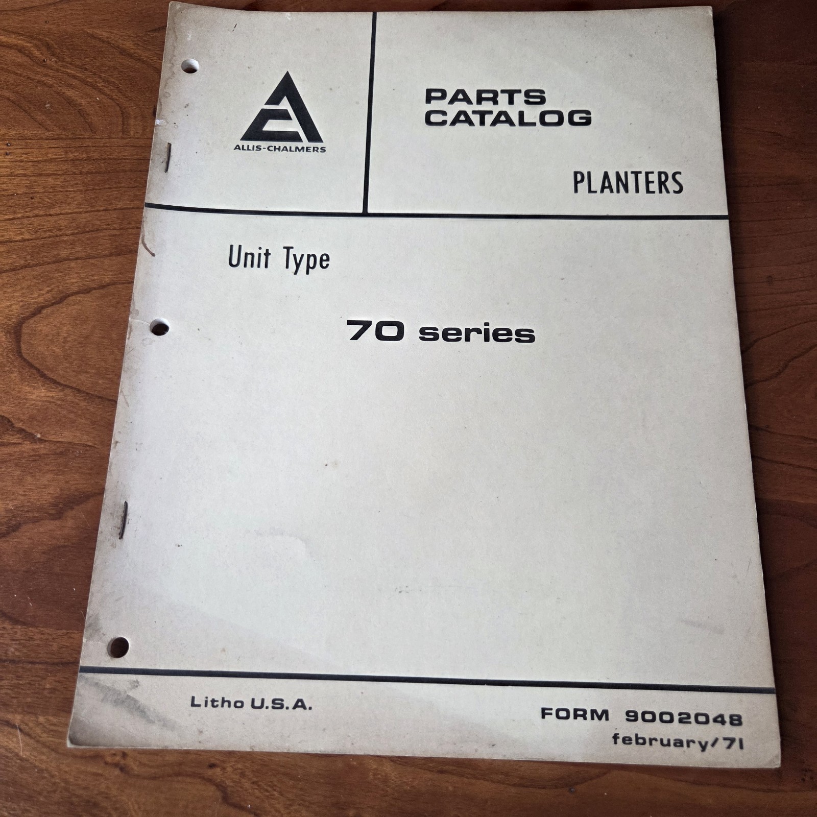 1971 70 Series Allis Chalmers Planters Specifications And Parts Catalog