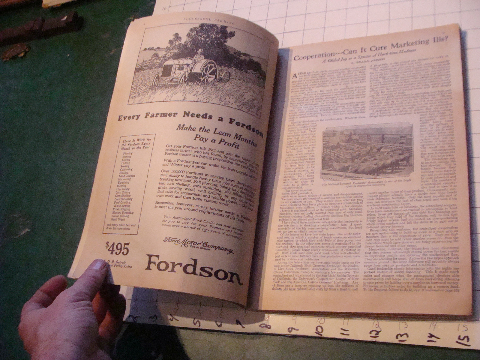 Check it out: SUCCESSFUL FARMING mag 1925 october w COWS IN WATER