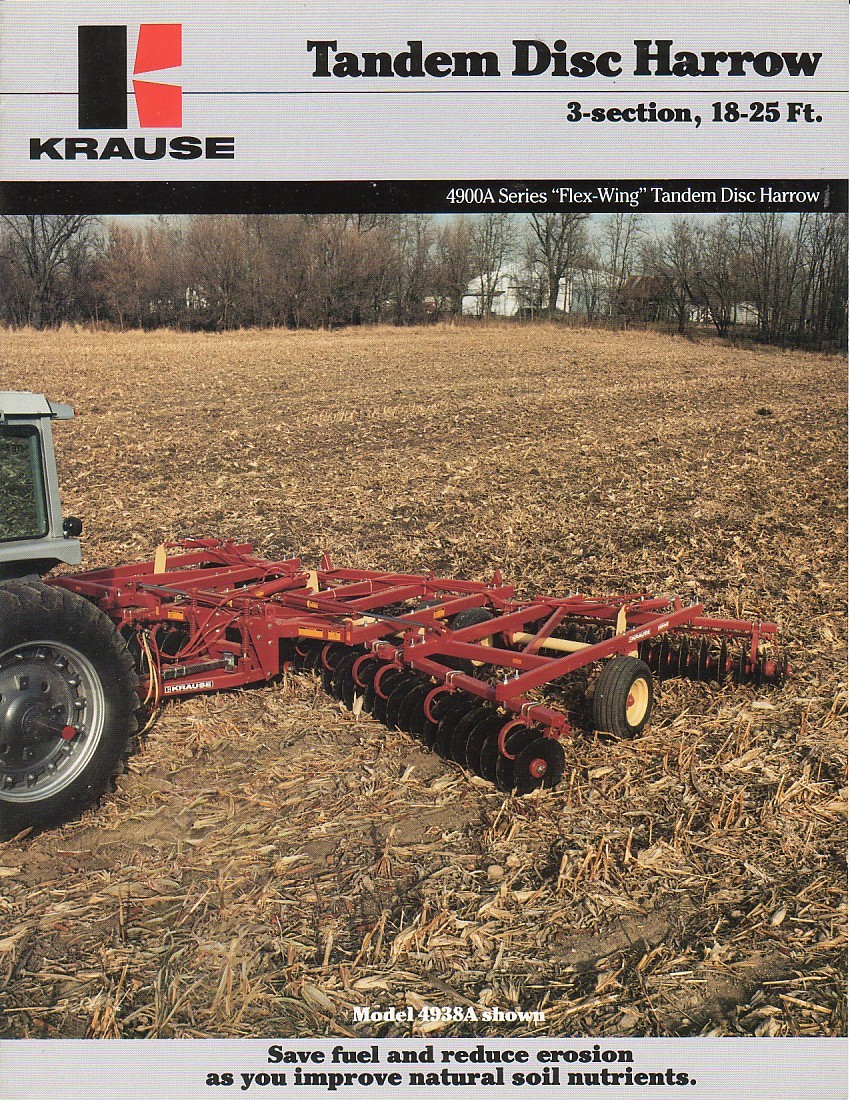 Farm Implement Brochure – Krause – 4900A series – Tandem Disc Harrow (F2314)