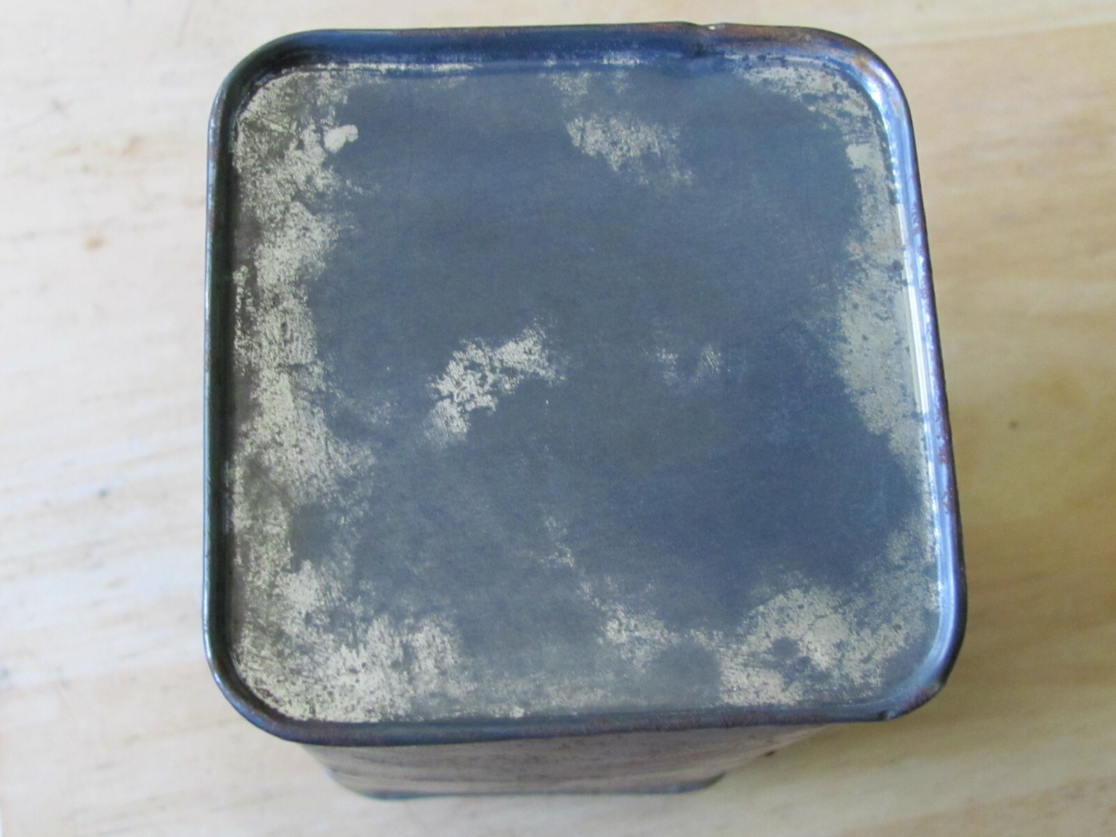 ANTIQUE TIN CAN SCREW TOP PEORIA USDA LAB , FOR GRAIN SAMPLE FARM