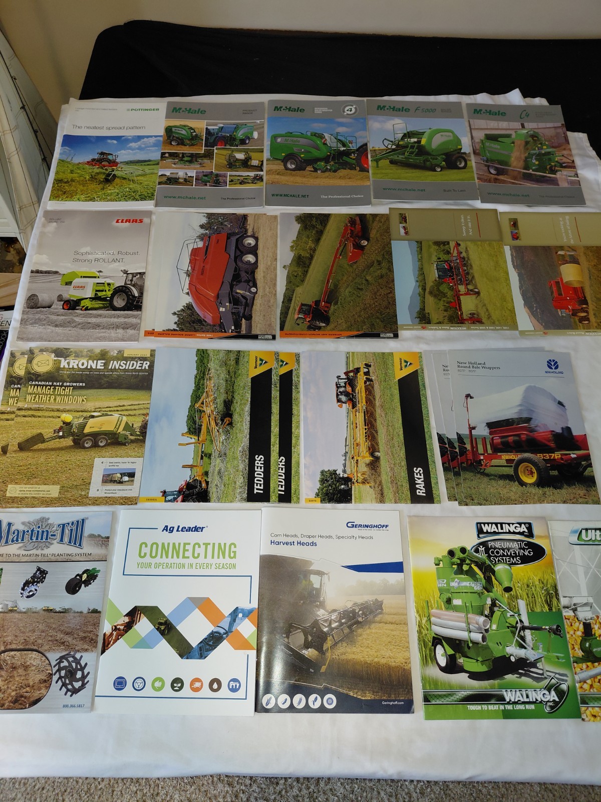 Lot Of 80+ Modern (Year 2000+) Farm Equipment, Tractor, Combine Brochures