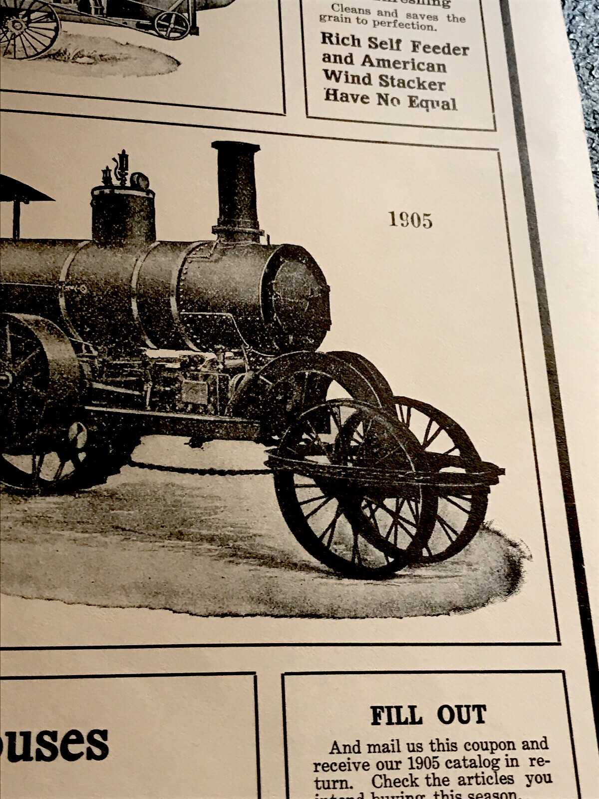 1905 Aultman Engine & Thresher Farm Implements Advertising – Canton – Ohio