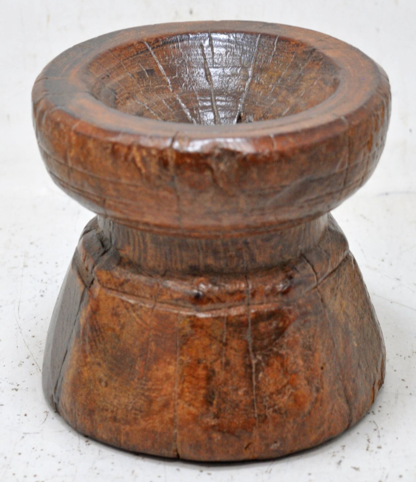 Antique Wooden Agricultural Seeder Bijni Original Old Hand Carved
