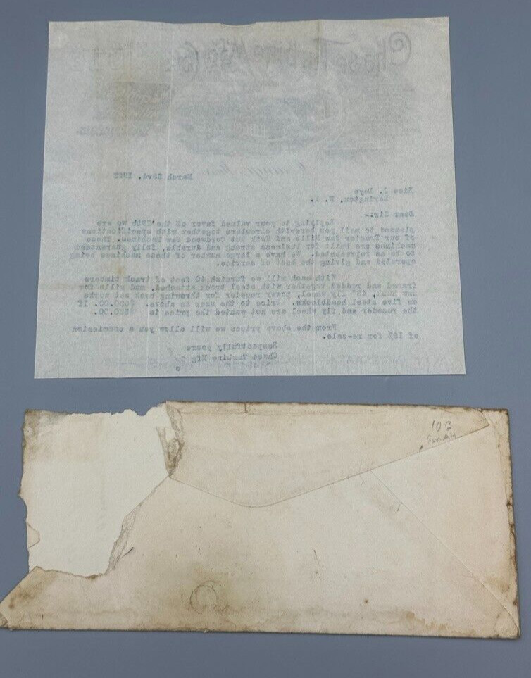 1923 CHASE Turbine FORDSON Tractor FARM Postal Cover ORANGE Massachusetts Adv
