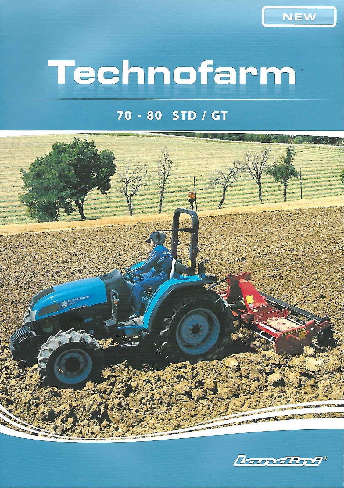 Farm Tractor Brochure – Landini – Technofarm – 70 80 STD GT – 2010 (F8159)