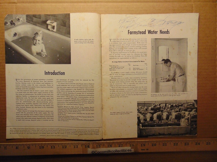  Vintage Concrete Structures For Farm Water Suppy & Sewage Portland Cement Guide
