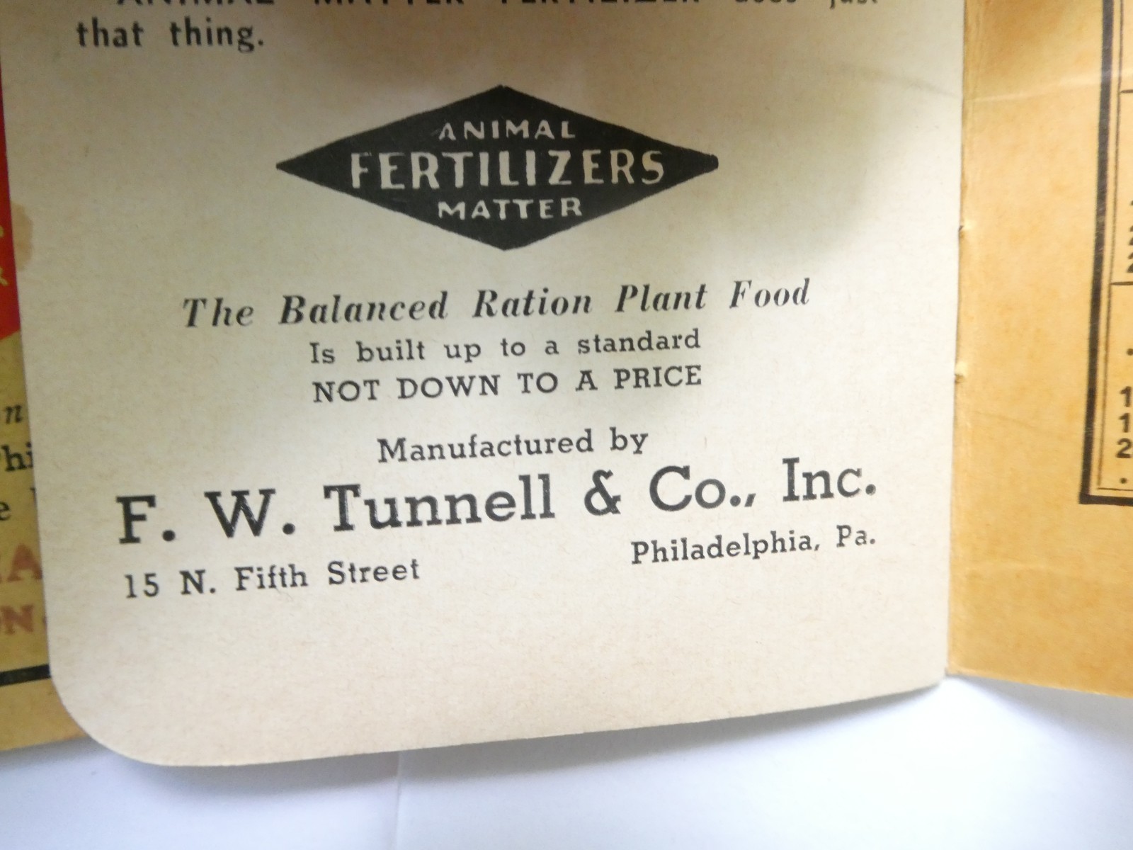 FW Tunnell & Co. Fertilizers 1938 to 1942 4- Farming Notebooks Philadelphia PA
