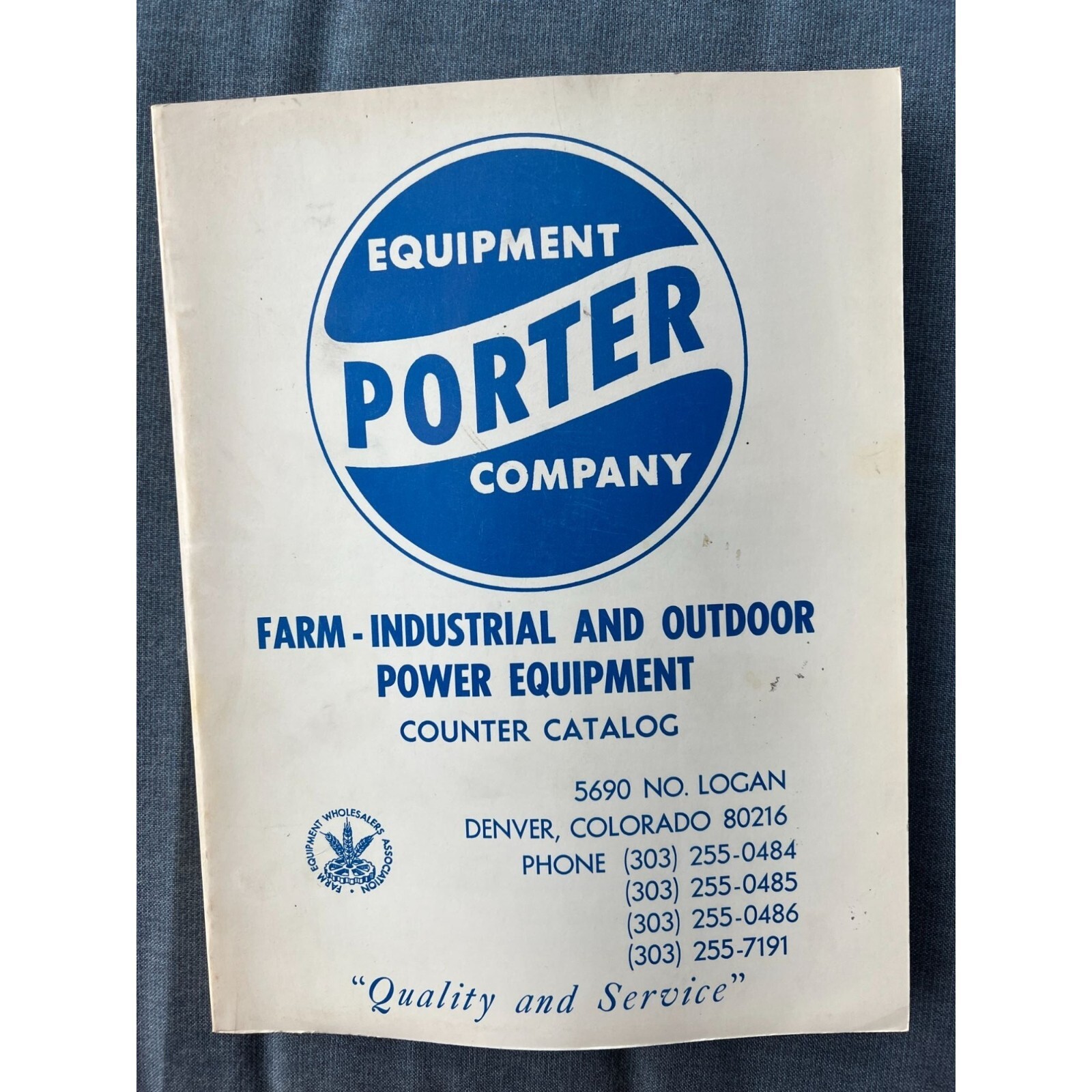 1973 Porter Equipment Company Farm Industrial & Outdoor Counter Catalog Vintage