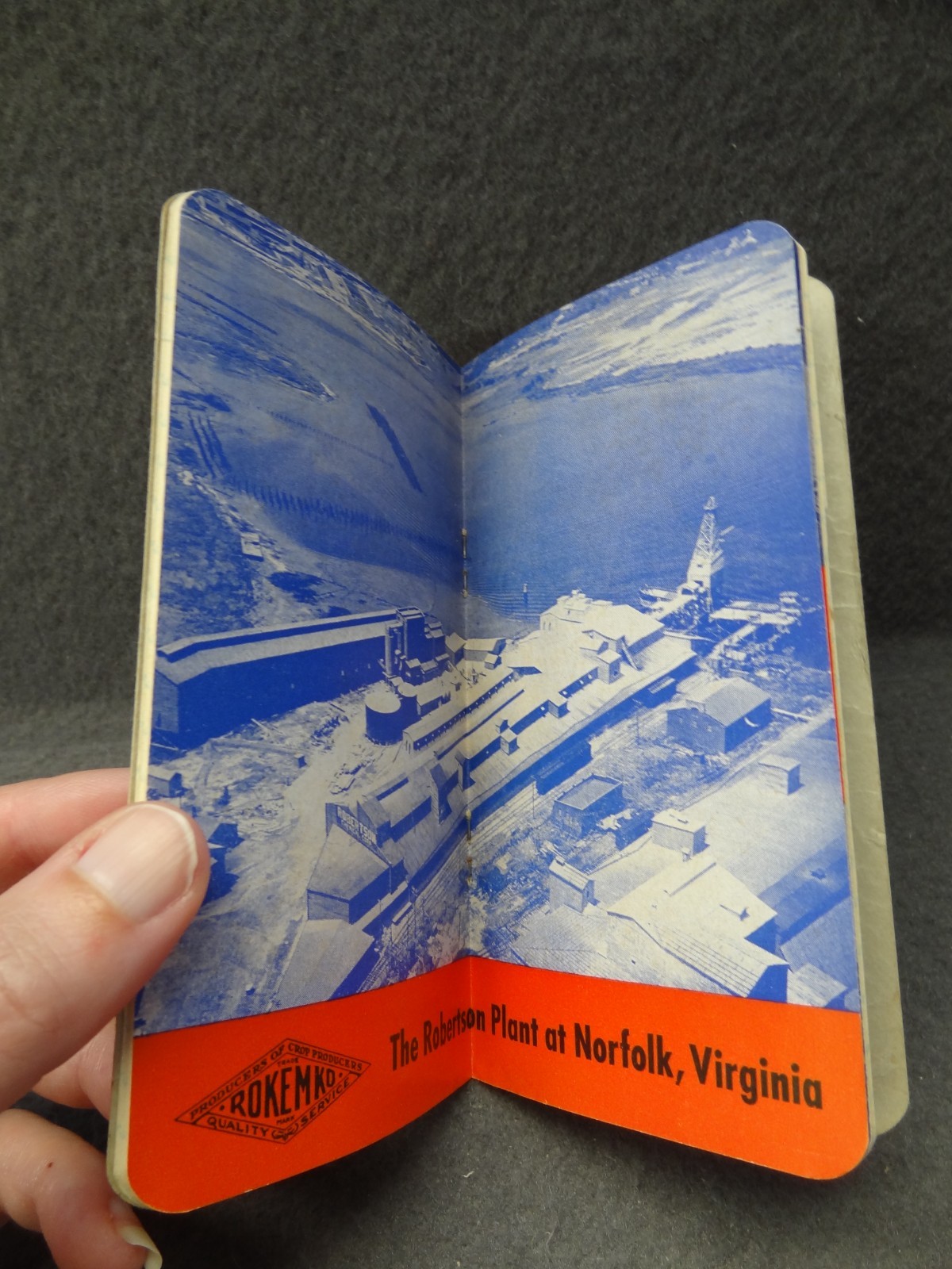 The 1953 Robertson Crop & Memo Book Mini Pamphlet Chemical Corp VA NC Notes
