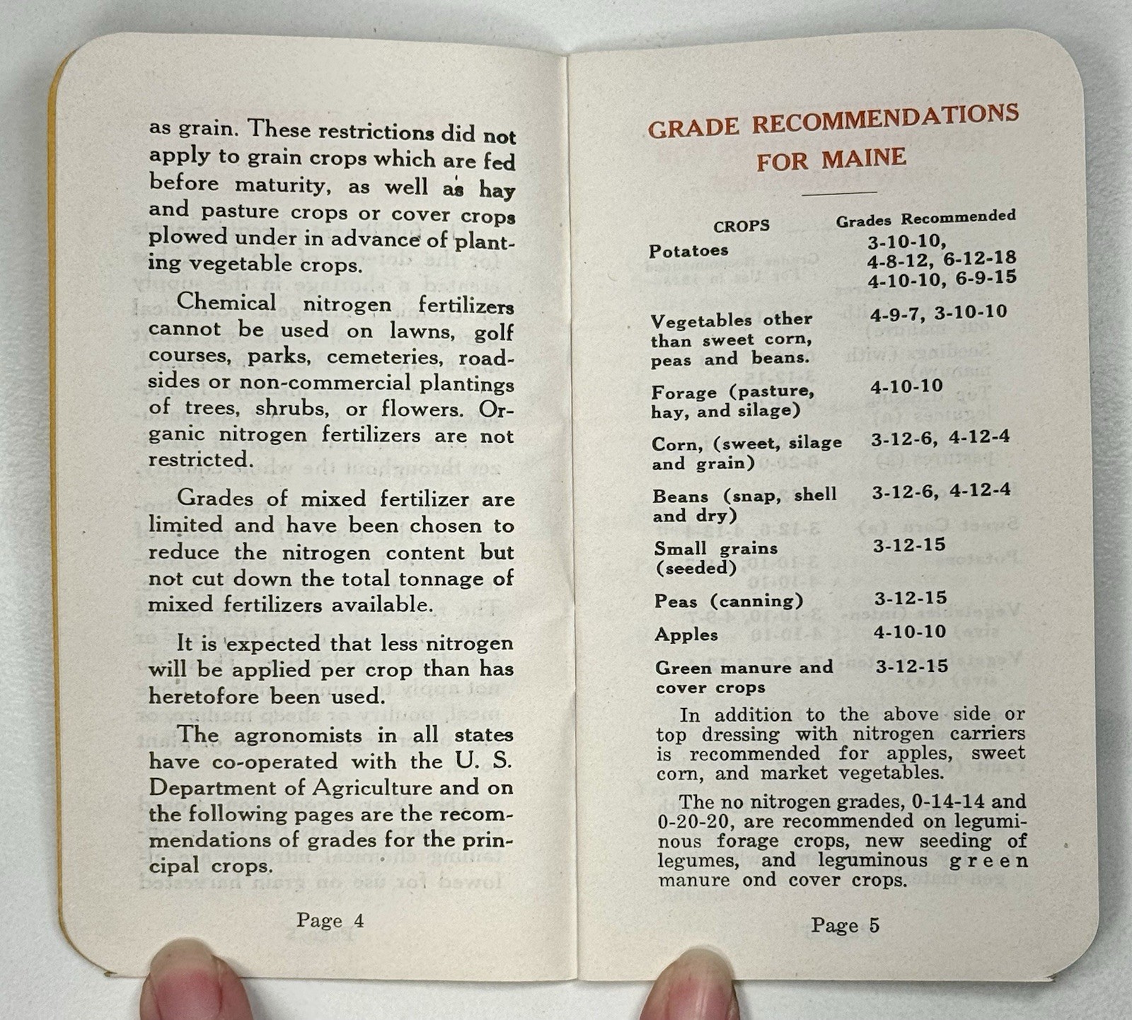1955 Corenco Fertilizer Memo Book With Calendar Notepad Booklet Massachusetts
