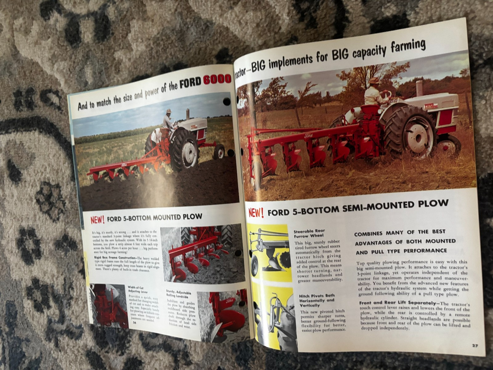 Ford 6000 Tractor For 1961 Brochure DCPA26