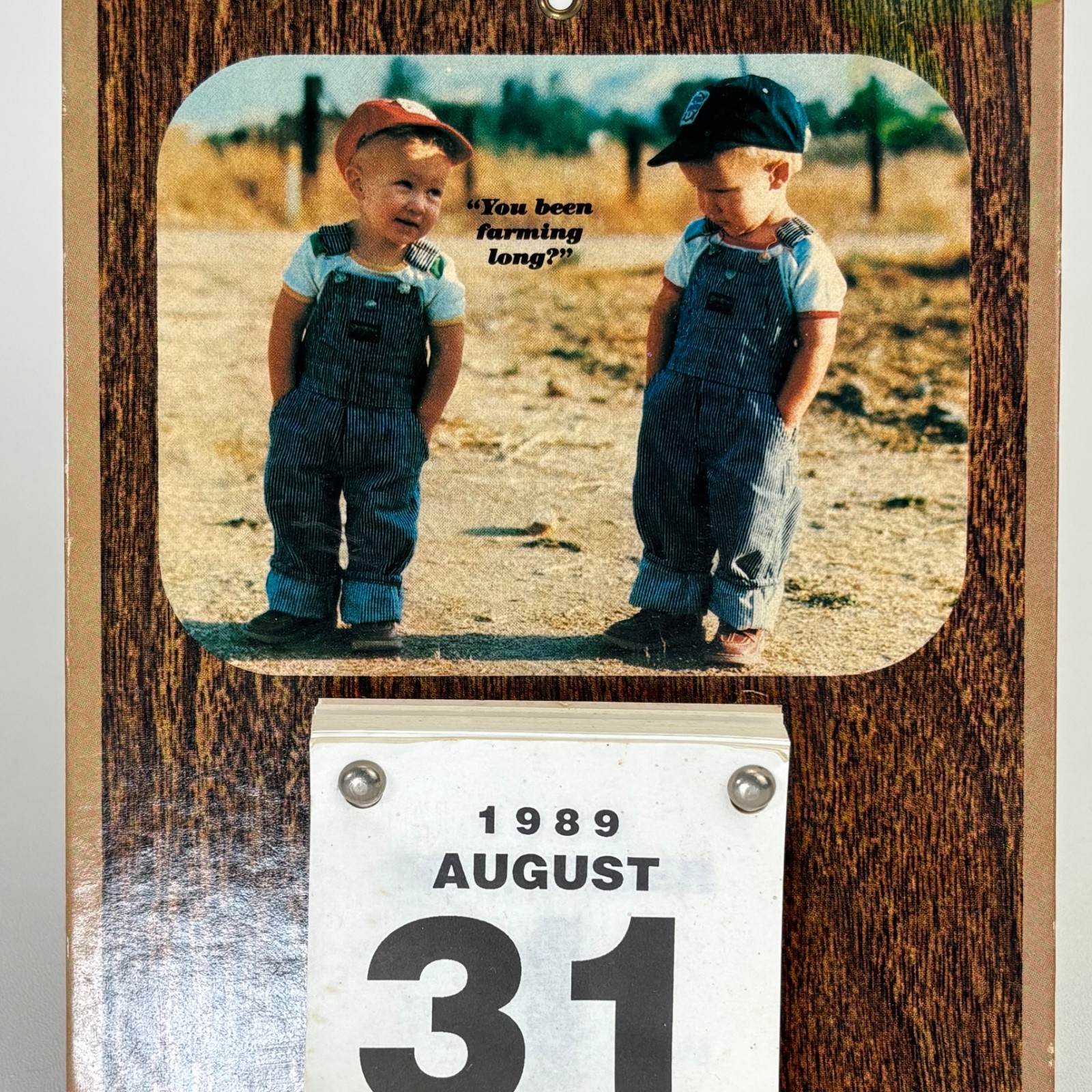 Vintage « You Been Farming Long? » Farm Country Kids 1989 Calendar John Thompson