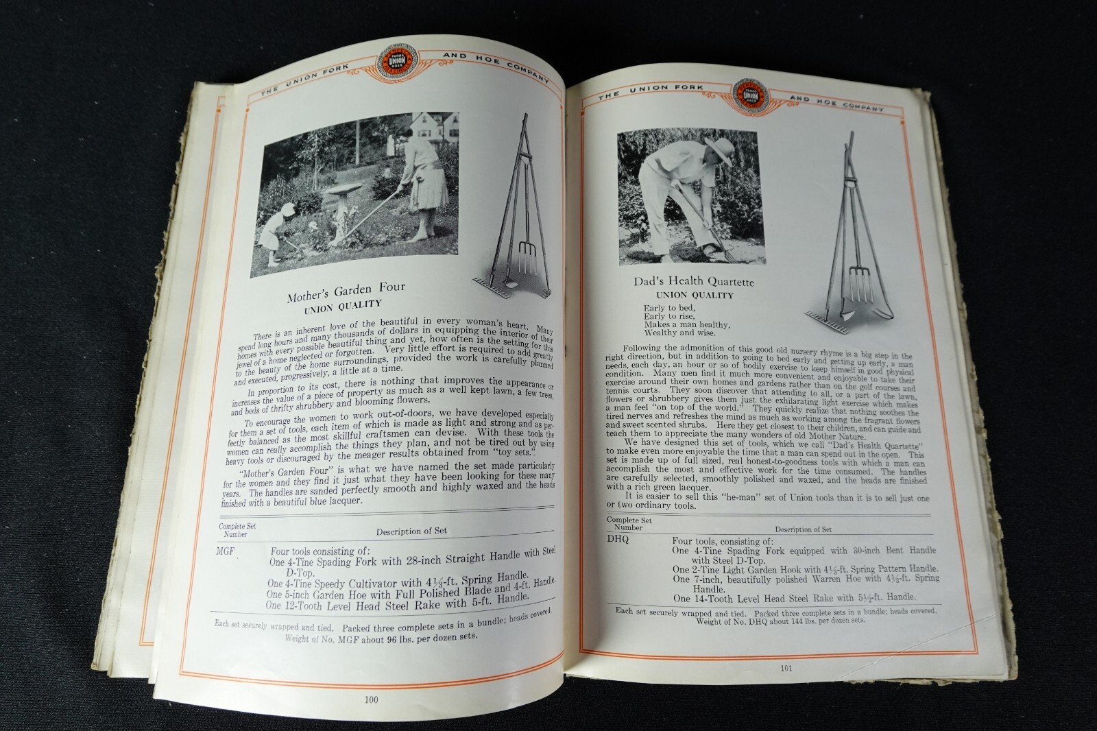 1928 Union Fork & Hoe Co Catalog Farm Garden RR Contractors Tools Columbus OH