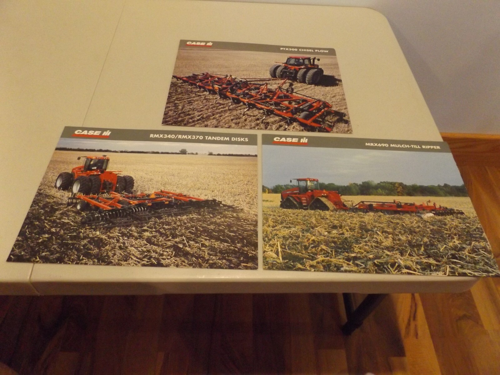3-pc. CASE-IH TILLAGE EQUIPMENT, LIT #AE533112, AE-536112, AE-47109R, 2002