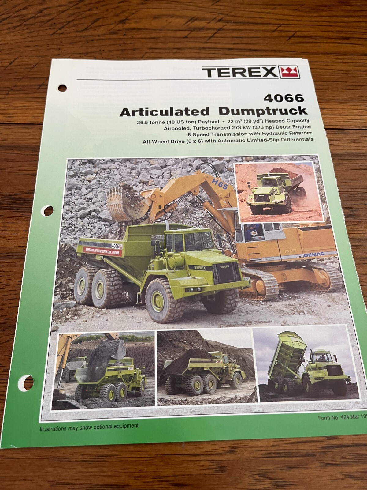 Terex 4066 Articulated Dump Truck Brochure FCCA