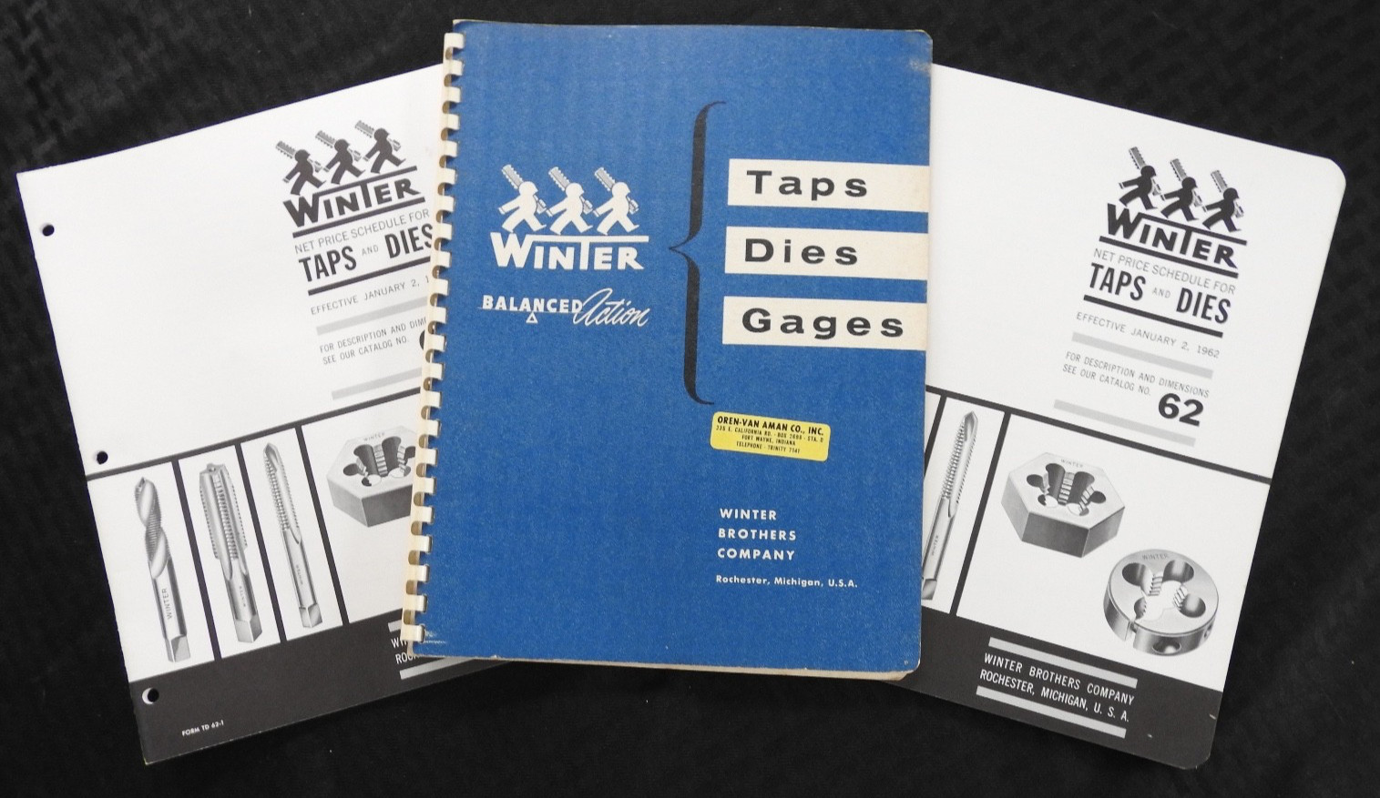 1959-62 Winter Brothers Co. Rochester MI Taps Dies Gages Machinist Sales Catalog