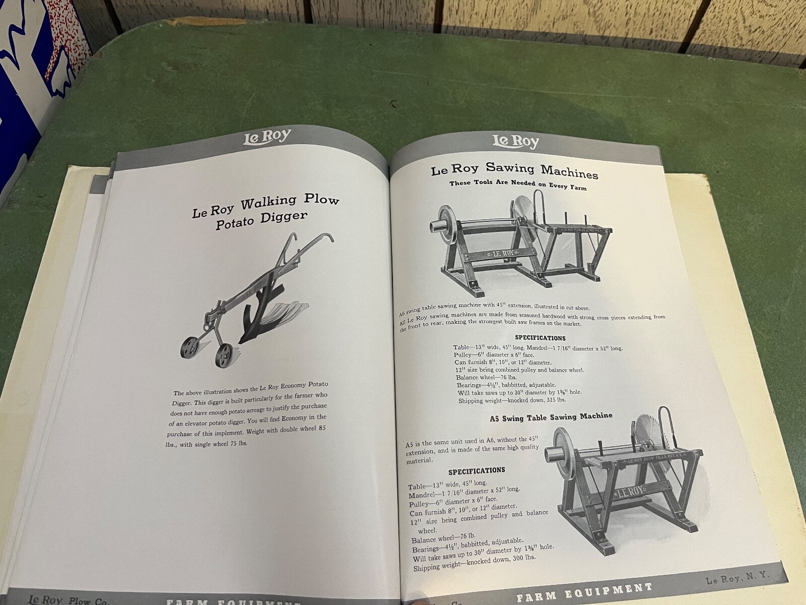 Original Le Roy Farm Equipment Sales Catalog