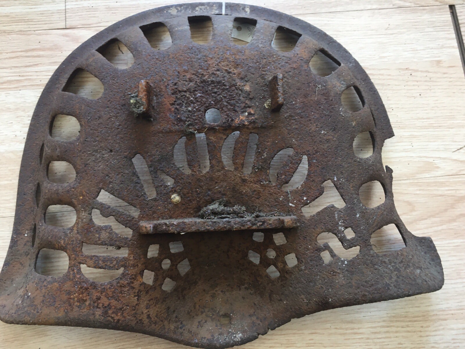 Vintage Stoddard Cast Iron Tractor Seat Antique Farm Tools Equipment