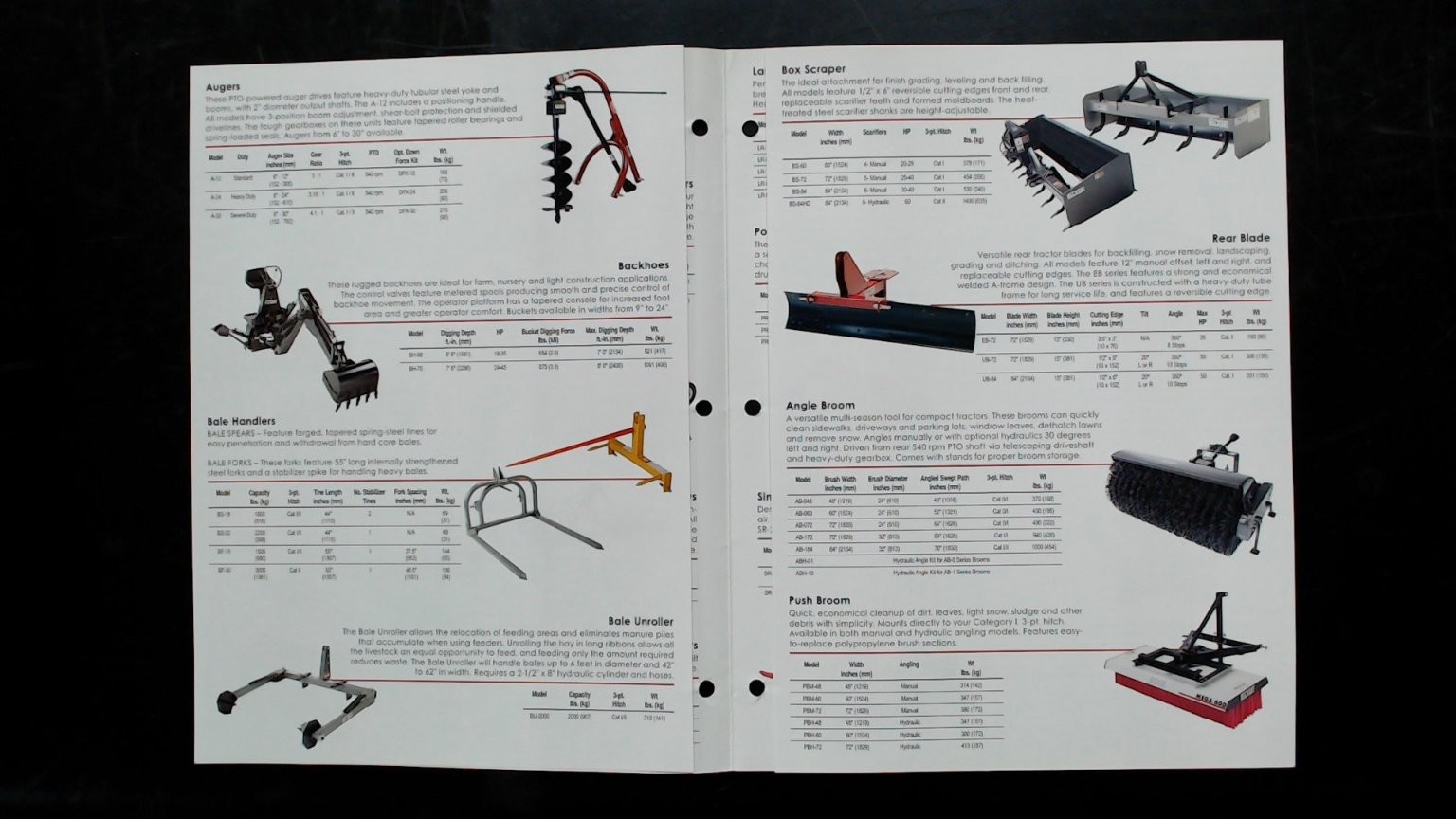 CE Attachments Compact Utility Tractor Brochure Attachment Lineup