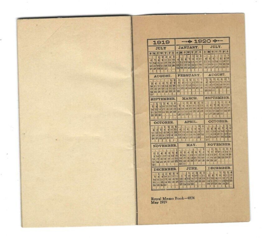 1919 Ad Premium Memo Book Royal Fence American Steel Wire Seiffert Lumber Avoca